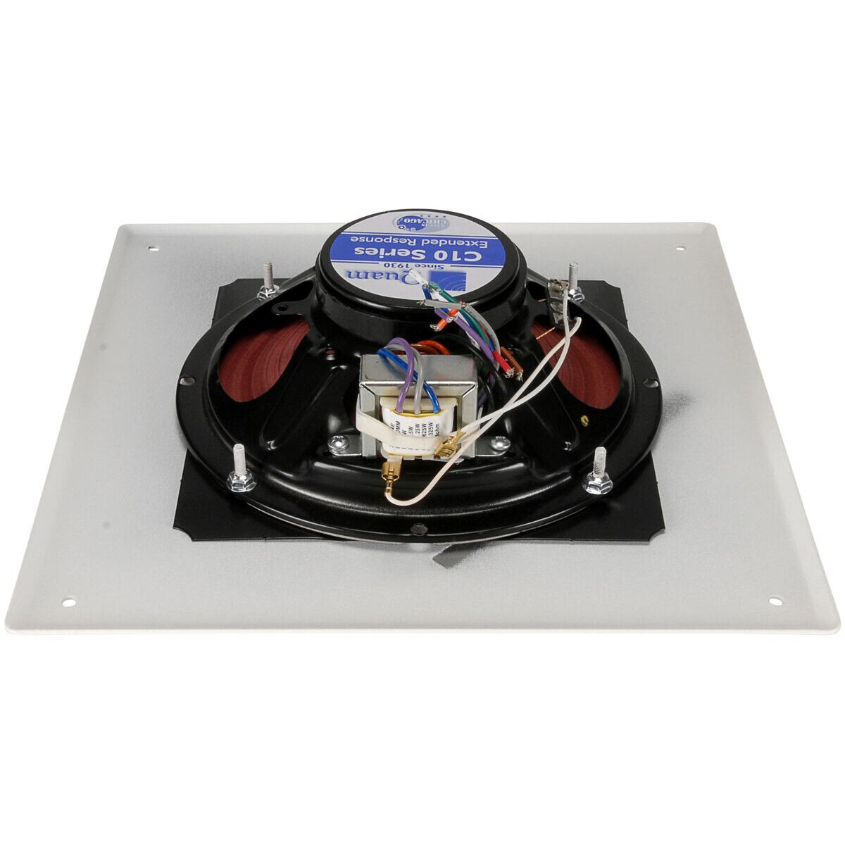 Quam SYSTEM 1VP 8" VandalProof Wall Mount Square Speaker 5W25/70V White